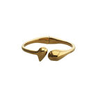 Bangle bracelet with rounded shapes