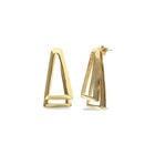 Double triangular earrings