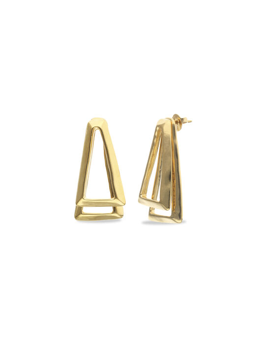 Double triangular earrings