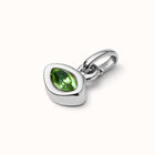 Charm with green crystal