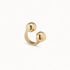 Open ring with two beads