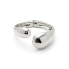 Bangle bracelet with two irregular drops