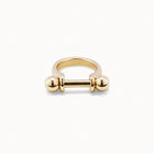 Wide ring with textured relief