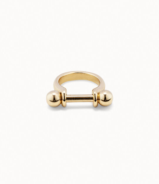 Anillo bañado en oro de 18k