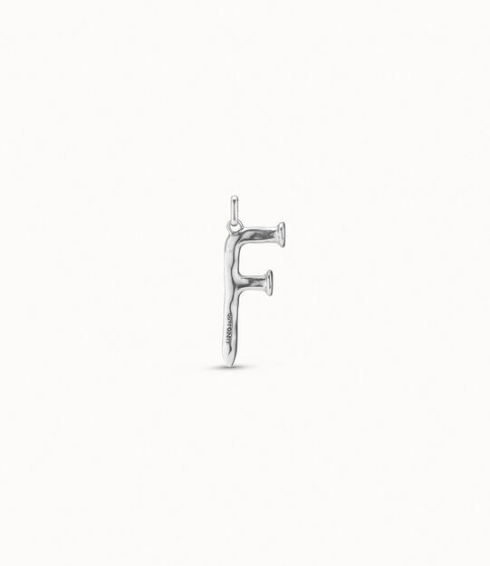 18K gold-plated letter F pendant