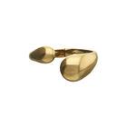 Bangle bracelet with two irregular drops