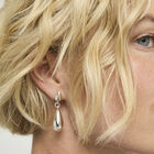 Long drop-shaped earrings
