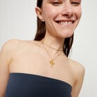 Multi strand chain necklace with manta ray