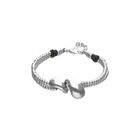 Double-strand bracelet with lobster clasp and two drops