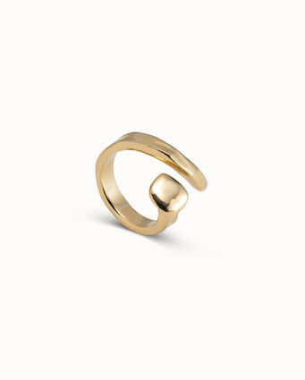 Anillo de clavo bañado en oro de 18k