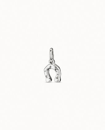 Charm ferro di cavallo placcato argento Sterling