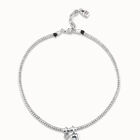 Colgante de plata con 2 charms de llave y candado