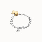 Bead bracelet with heart detail