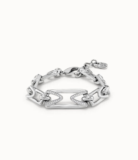 Bracelet with central link with topaz and small links