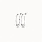 Oval hoop earrings