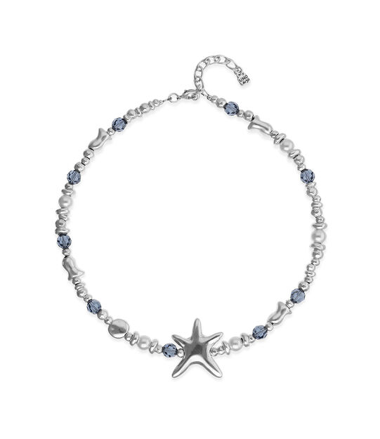 Necklace with crystals and big starfish