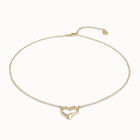 Chain pendant necklace  with heart