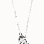 Long necklace with interlocking carabiner