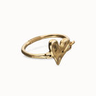 Bangle bracelet with heart detail