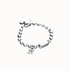 Bead bracelet with heart detail