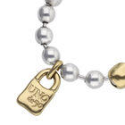 Beaded bracelet with padlock