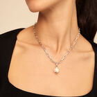Short link chain charm necklace