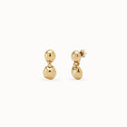 Drop earrings with two beads