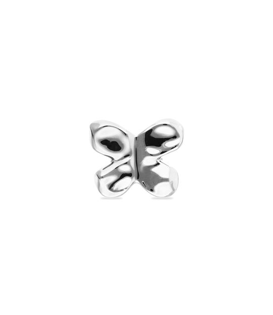 Anillo maxi ba&ntilde;ado en plata de ley  con forma de mariposa