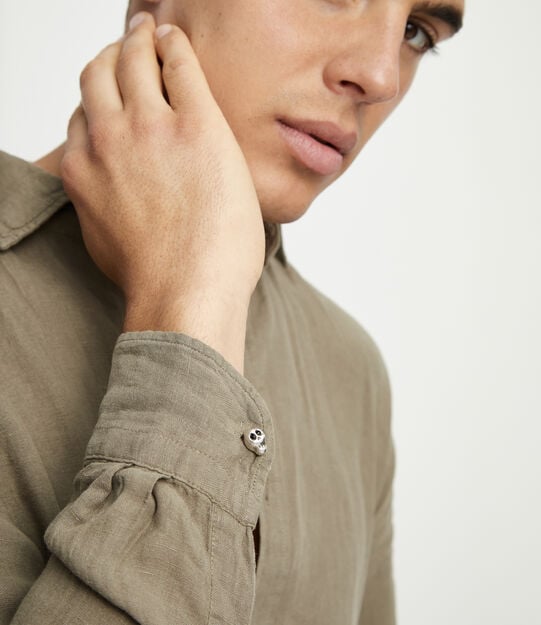 Cufflinks with faceted skull-shaped crystals, Silver, large