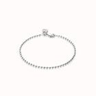 Beaded chain charm bracelet