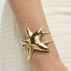 Doble bangle bracelet with starfish