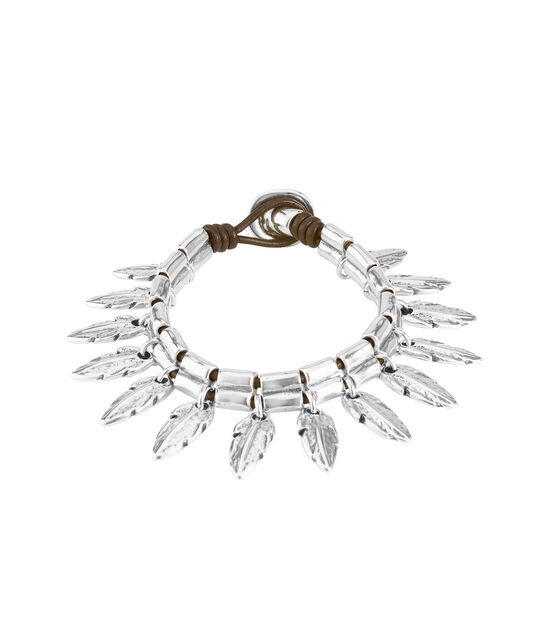 Pulsera bañada en plata de ley