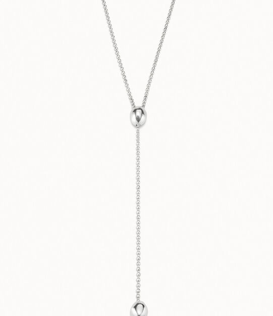 Collar largo bañado en plata de ley