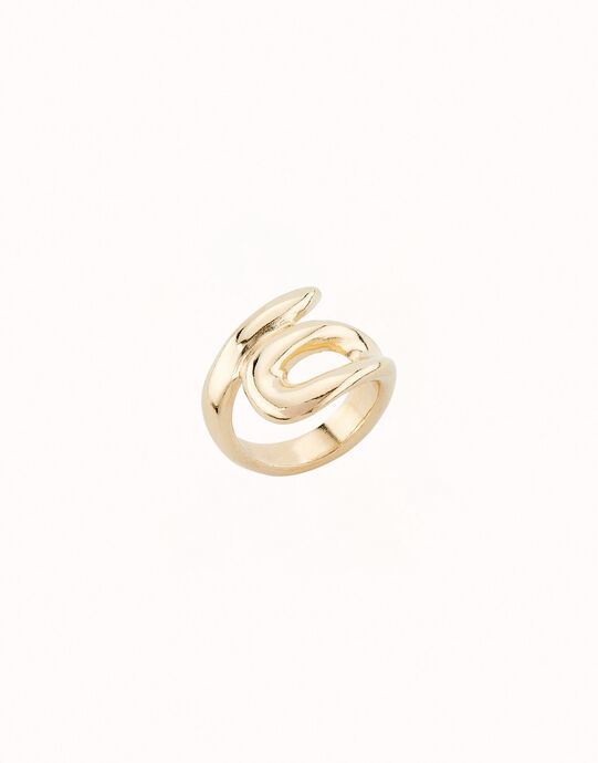 Anillo ba&ntilde;ado en oro 18k