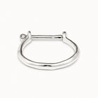 Bangle bracelet with shackle‑style clasp
