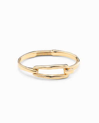 18K gold-plated buckle bracelet