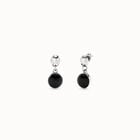 Drop earrings with two murano glass beads