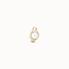 Single Hoop Charm With A Pearl