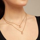 Long pendant chain necklace with crystals