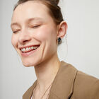 Studs with black oval faceted crystals