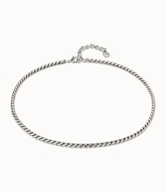 Collar bañado en plata de ley