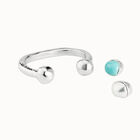 Bangle bracelet with murano glass