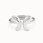 Bangle bracelet  with a central butterfly