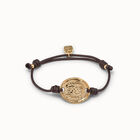 Pulsera Solidaria con placa ba&ntilde;ada en oro de 18K