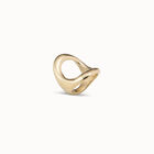 Anillo ba&ntilde;ado en oro 18k con &oacute;valo central grande