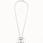 Long pendant necklace with pearl