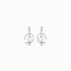 Drop earrings with pearl