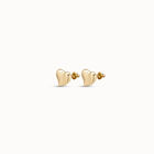 Stud earrings with heart shape
