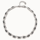 Short necklace with crystals