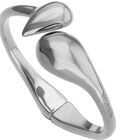 Bangle bracelet with rounded shapes